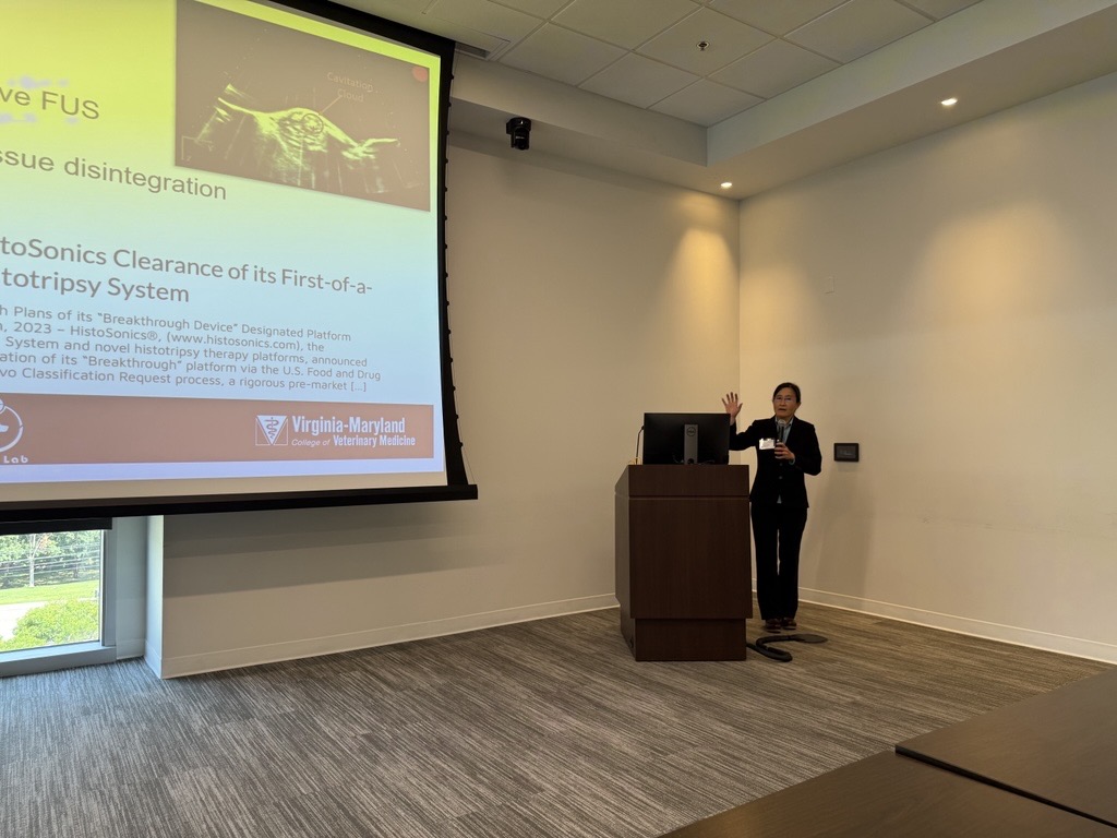 UTSW Radiation Oncology (@utsw_radonc) on Twitter photo Dr. Charles Maitz giving his talk, "Comparative Radiation Research" and Dr. Joanne Tuohy speaking on the topic, "Focused Ultrasound Ablation in Veterinary Oncology" during our <a href="/UTSW_VROC/">UTSW Veterinary Research and Oncology Clinic</a> One-Health Symposium! Dr. Charles Maitz giving his talk, "Comparative Radiation Research" and Dr. Joanne Tuohy speaking on the topic, "Focused Ultrasound Ablation in Veterinary Oncology" during our <a href="/UTSW_VROC/">UTSW Veterinary Research and Oncology Clinic</a> One-Health Symposium!