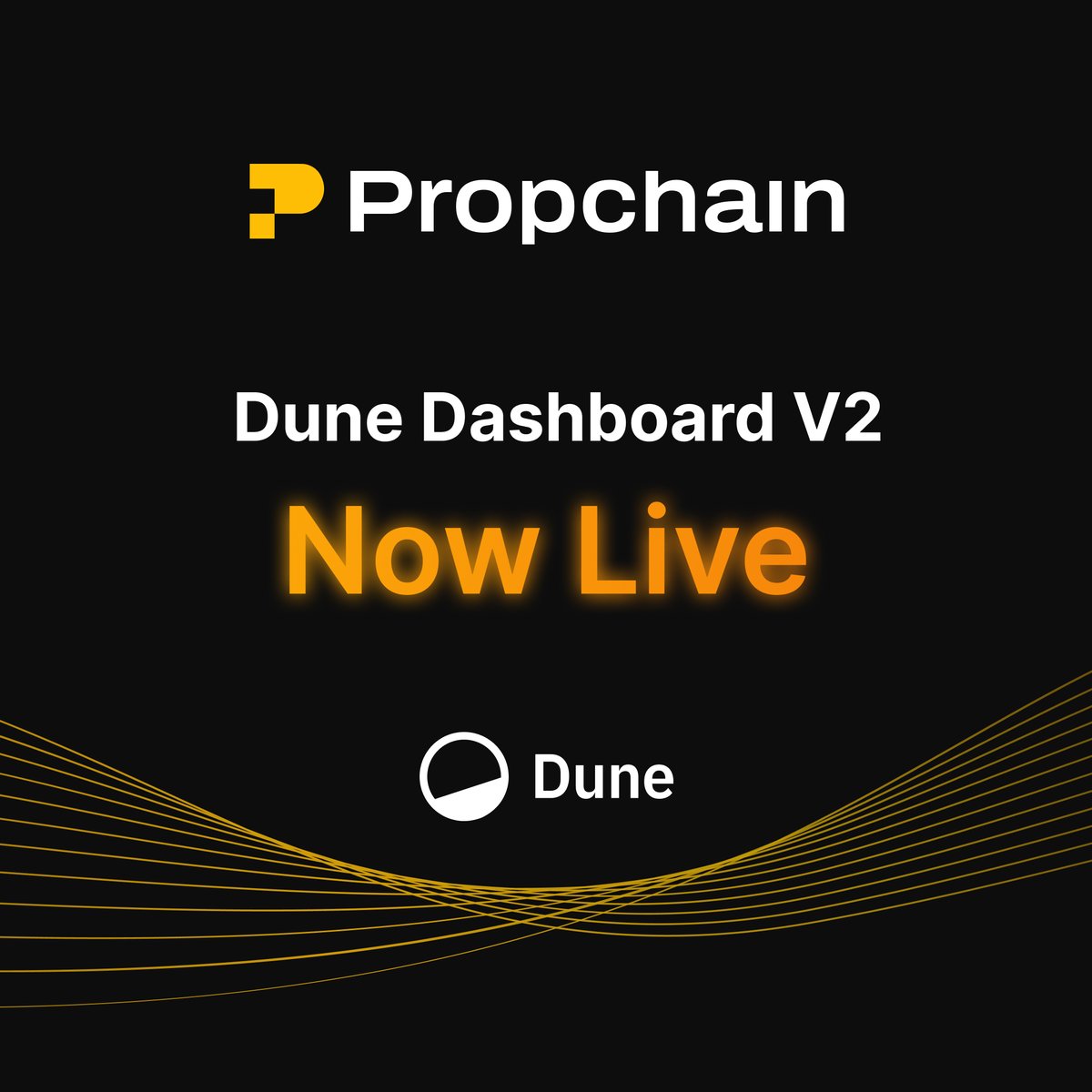 🚨 Now Live: Dune Dashboard V2 Our biggest on-chain data upgrade yet. Track  on-chain activity, $PROPC flows and ecosystem performance - Dune Dashboard  V2 brings the deepest real-time transparency to Propchain yet.