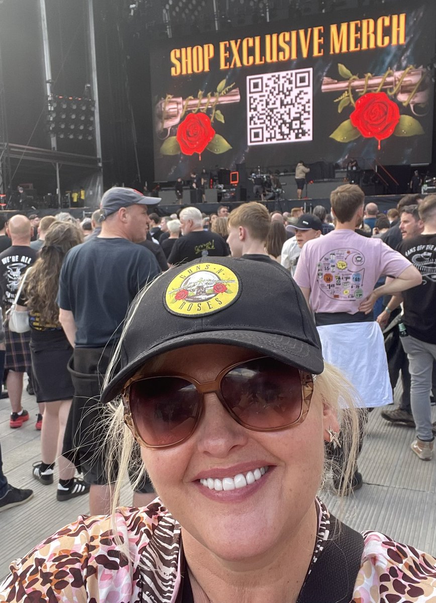 Cat Harvey (@misscatharvey) on Twitter photo Feel a bit naughty in ma knock off under a tenner hat from the Amazon in front in this 😂😂Absolutely buzzing ! Nothing honestly makes me happier than seeing one of my favourite bands live! Ahh <a href="/gunsnroses/">Guns N' Roses</a> here we go 🎉🎸🤘🏻 Feel a bit naughty in ma knock off under a tenner hat from the Amazon in front in this 😂😂Absolutely buzzing ! Nothing honestly makes me happier than seeing one of my favourite bands live! Ahh <a href="/gunsnroses/">Guns N' Roses</a> here we go 🎉🎸🤘🏻