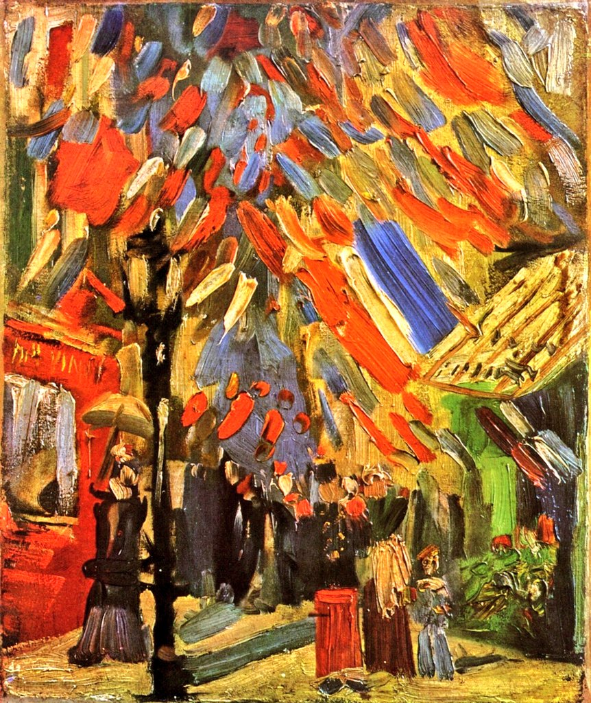 Celebration in Paris by  Van Gogh