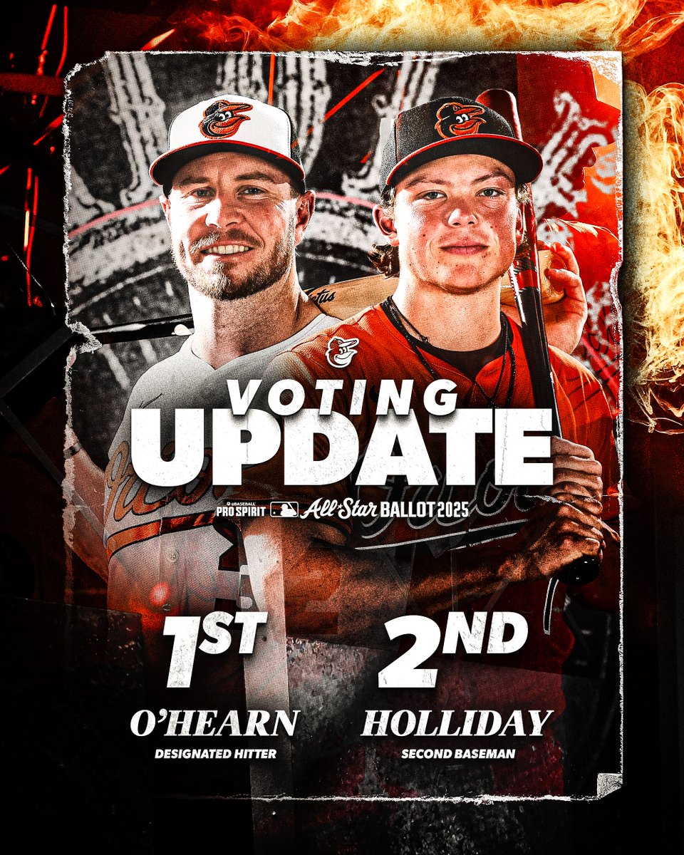 In position 🌟

Keep voting O’s 5x a day: orioles.com/allstar