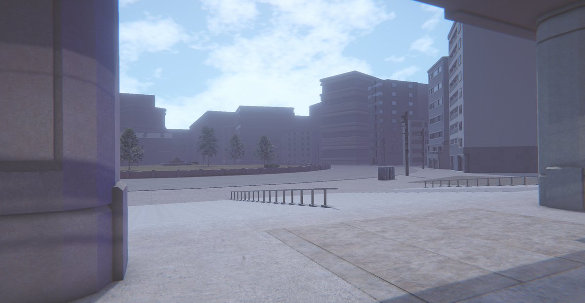 RobProductions's tweet image. Finished up some more story scenes and I'm beginning to model and place background buildings which finally lets me close out some levels as fully complete :) Doing my best to stay on schedule for the next and final trailer ❤️ #gamedev #indiedev #indiegame #gameart #leveldesign