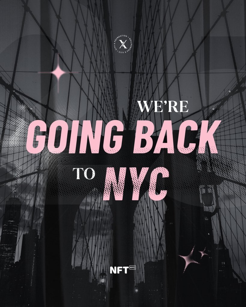 🗽 CityX Foundation at NFT.NYC 2025

Just 2 days to go — and we’re ready for New York!
Join <a href="/Cityxfoundation/">CityX Foundation</a> at <a href="/NFT_NYC/">NFT.NYC</a> — where legacy meets tech.

➤ 350+ Speakers | 3 Stages | 2,000+ Artists
➤ Join the Panel: nftnyc2025.sessionize.com/session/850247

🫦 CityX founder