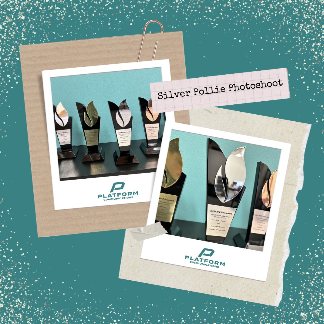PlatformWI's tweet image. Not to keep bringing it up – but we are going to bring it up again.
Here is our most recent Silver Pollie! We came, we pitched, we Pollie’d.🏆
Read more here → platform-communications.com/our-ideas/plat…