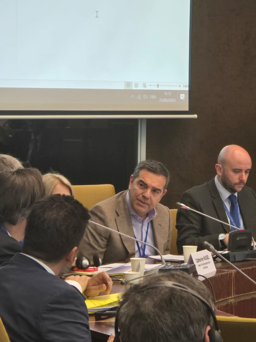 atsipras's tweet image. &quot;Δεν υπάρχει πια διεθνής κοινότητα - Υπάρχει μόνο το δίκιο του ισχυρού&quot;
Παρέμβαση στο Συμβούλιο της Ευρώπης και τη συνεδρίαση της Επιτροπής Δυτικών Βαλκανίων της Κοινοβουλευτικής Επιτροπής του Συμβουλίου της Ευρώπης - Συζήτηση για Βοσνία Ερζεγοβίνη 

intsipras.gr/al-tsipras-den…