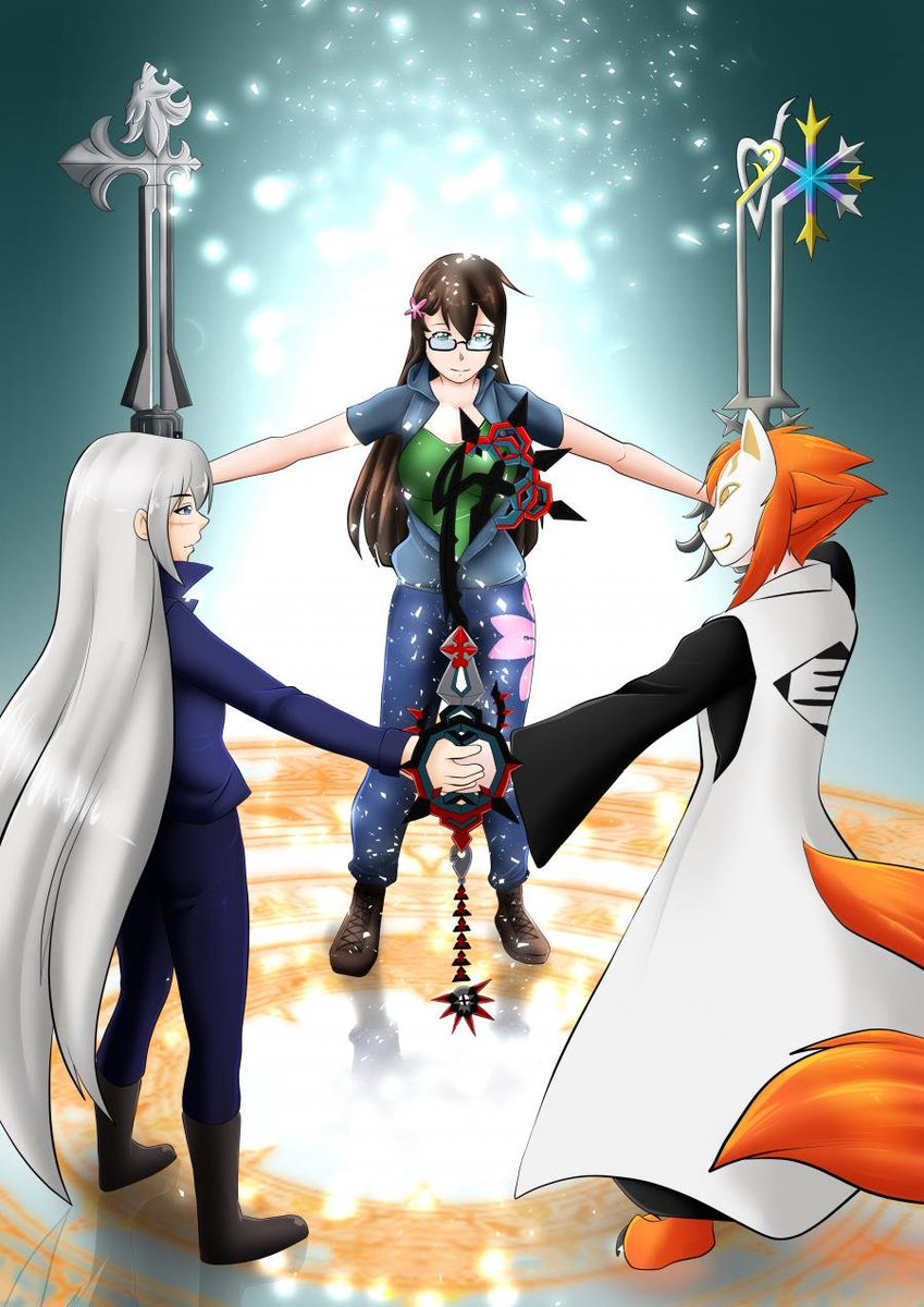 Join Sword, Kazu and Mari as they all play Kingdom Hearts Birth by Sleep, 
Kazu will be playing Terra's story 
Sword will be playing Ventus story
and Mari will be playing Aquas story

twitch.tv/theswordofapol…
twitch.tv/supergaymermai…