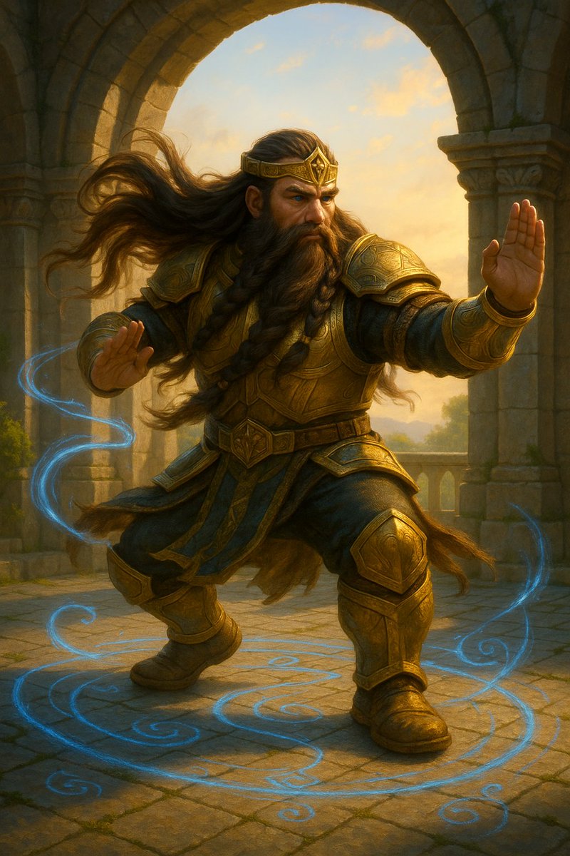 CorinthMetaX's tweet image. ☯ GM! Rise with purpose, like King Haadolin flowing through Tai Chi in the dawn light of Khegheim. Mondays aren’t foes to fear—they’re battles to master. Embrace the calm, command the day. #MondayMotivation #FlowWithPower #GM