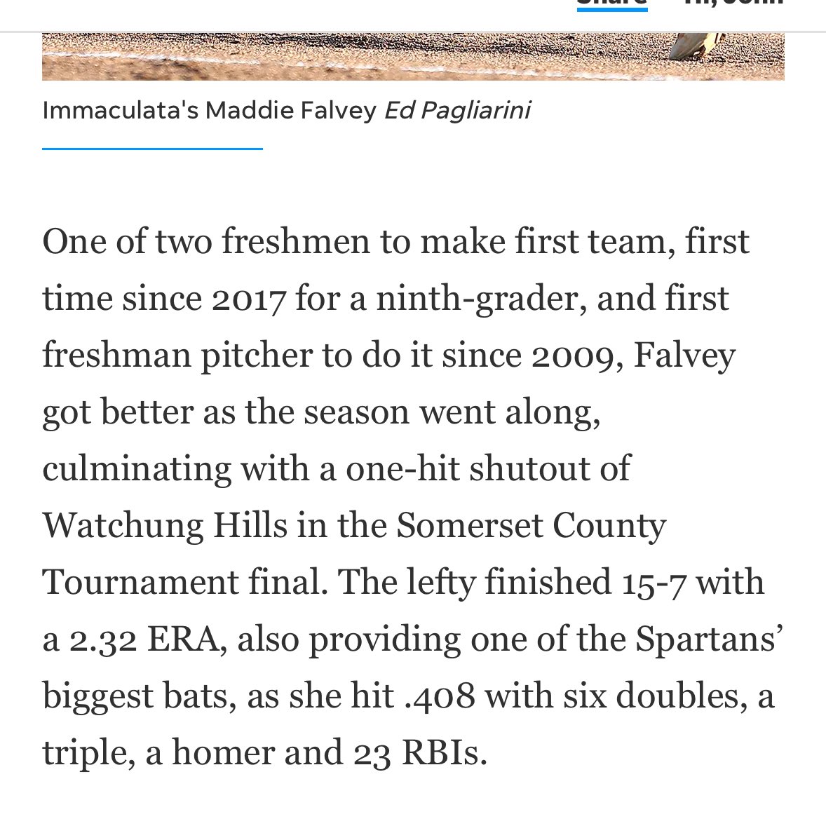 Thank you <a href="/SimeonPincus/">Simeon Pincus</a> &amp; <a href="/MyCJ_Sports/">MyCJ Sports</a> for selecting me for the First Team Courier News 2025 All-Area Team🥎💥 I’m grateful to be included with all the talented players on this list 🥎 Congrats to all and especially my Teammate Heather Ryden <a href="/Heather_Ryden/">Heather Ryden</a> 🥎 Good luck in