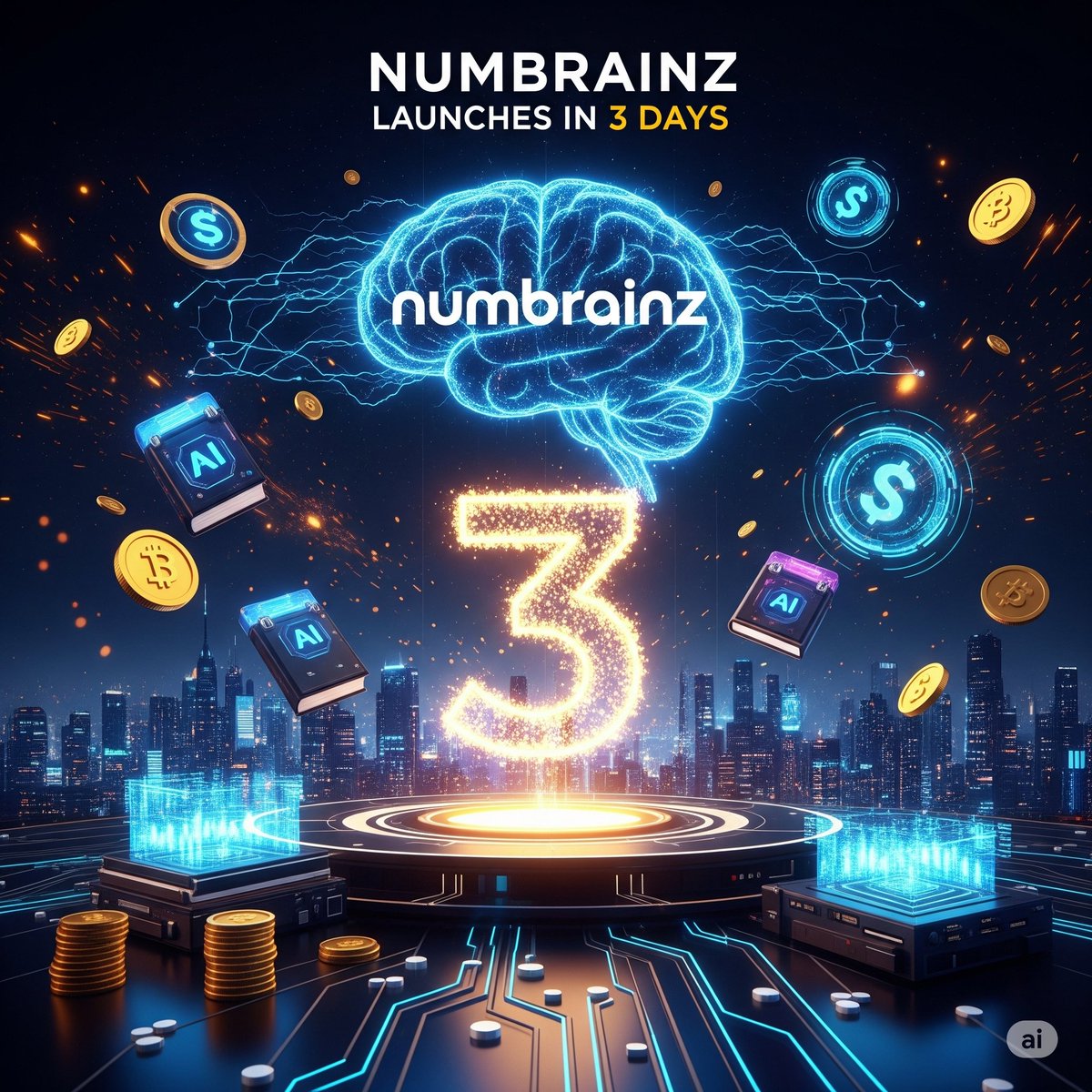 Numbrainz_Sol's tweet photo. Just 3 days left. ⏳
A new era in crypto begins — where brains matter more than hype.
Financial literacy meets AI.
Numbrainz is almost here. 🧠💥

Telegram : https://t.co/BqijxgbJ6w

Website : https://t.co/PjXSgtVata

#Numbrainz #CryptoWithPurpose #LaunchCountdown
#Dex #Solana #ElonMusk #DonaldTrump #CryptoLaunch #Web3 #NBZ #ArtificialIntelligence #raydium #Dexscreener