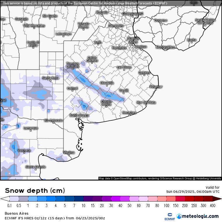 eduardo_rollero's tweet photo. Nuevamente se presentan señales de #nieve , en éste caso para el domingo 29 de Junio, modelos europeo ECMWF y el modelo canadiense GEM con mayores acumulados. ❄️❄️❄️☃️ #snow https://t.co/MGmCxQP5aK