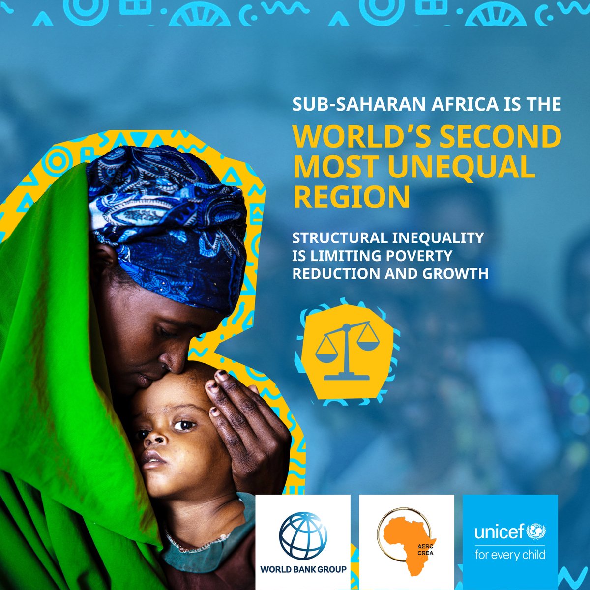UNICEF Africa (@unicefafrica) on Twitter photo Inequality limits growth.
<a href="/WorldBankAfrica/">World Bank Africa</a>'s latest data shows sub-Saharan Africa’s inequality is hindering growth.
Governments must take action to ensure they are #LevelingThePlayingField. Inequality limits growth.
<a href="/WorldBankAfrica/">World Bank Africa</a>'s latest data shows sub-Saharan Africa’s inequality is hindering growth.
Governments must take action to ensure they are #LevelingThePlayingField.