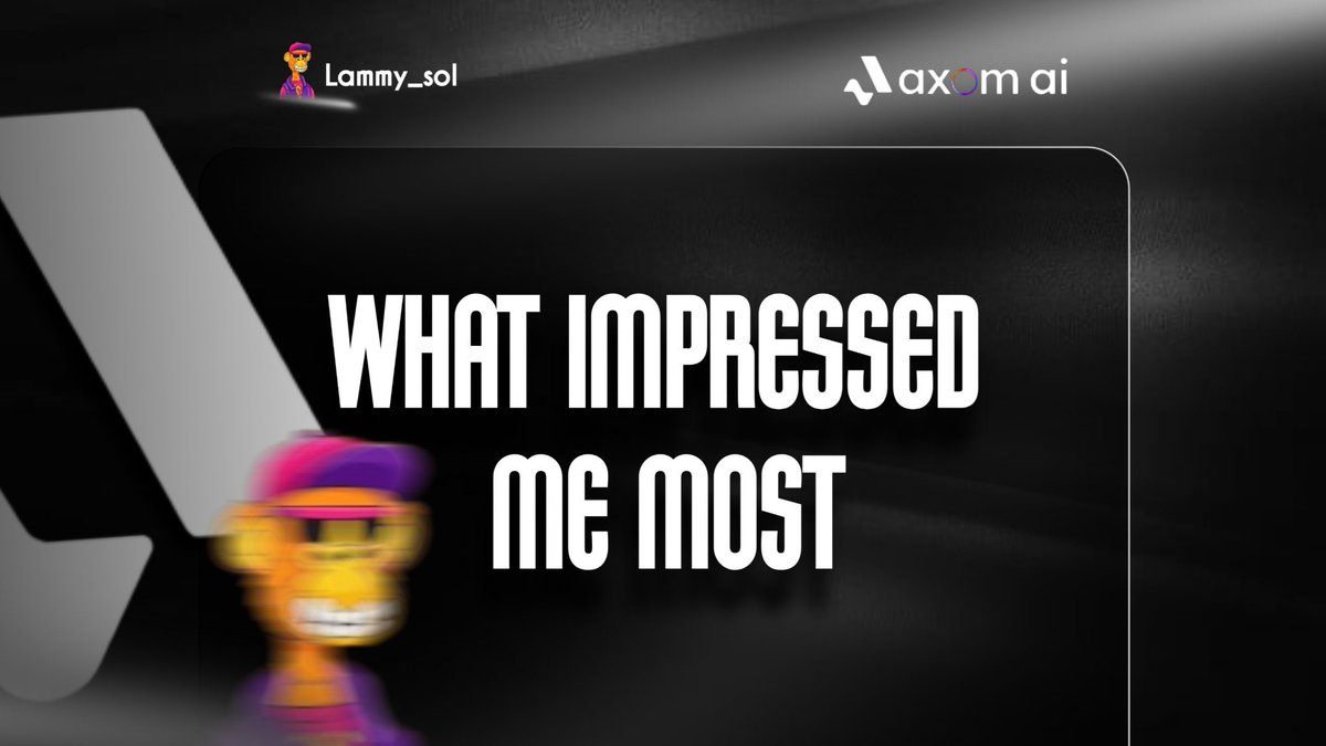 lammy_sol's tweet photo. ♟️𝐖𝐇𝐀𝐓 𝐈𝐌𝐏𝐑𝐄𝐒𝐒𝐄𝐃 𝐌𝐄 𝐌𝐎𝐒𝐓
What really stood out to me about #AxomAI is how it doesn’t just talk — it actually does.
With most #AI tools, you ask a question and get an answer.
With @AxomAierc, you give a command and things happen.
That shift from “giving advice” to “taking action” is what impressed me.