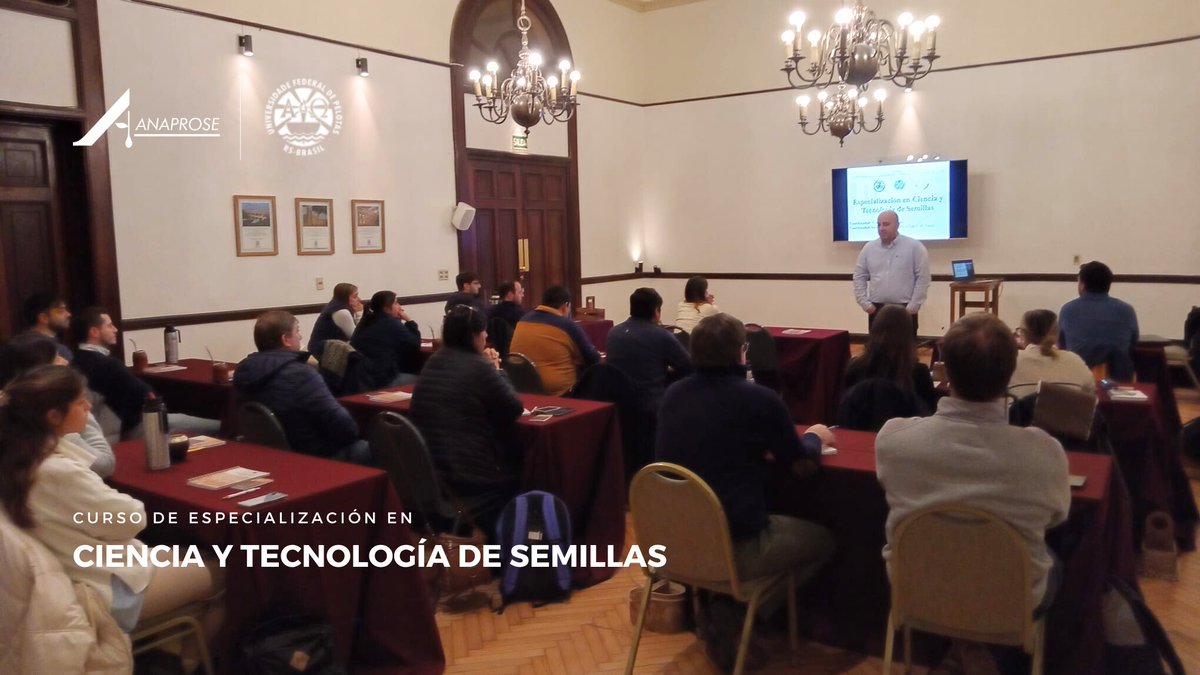 Hoy comenzaron las clases presenciales de la Especialización en Ciencia y Tecnología de Semillas dictado por el Ing. Agr. y profesor Tiago Pedó. El curso inició en el mes de marzo por tutorías a distancia por la Universidad Federal de Pelotas <a href="/UFPel/">Universidade Federal de Pelotas</a>