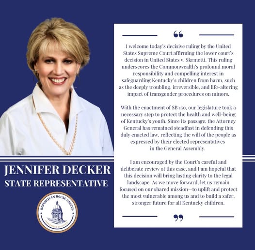 ShelbyGopKy's tweet image. THANK YOU REPRESENTATIVE DECKER FOR STANDING STRONG TO PROTECT KENTUCKY'S CHILDREN!!!

#kygop #shelbycountyky