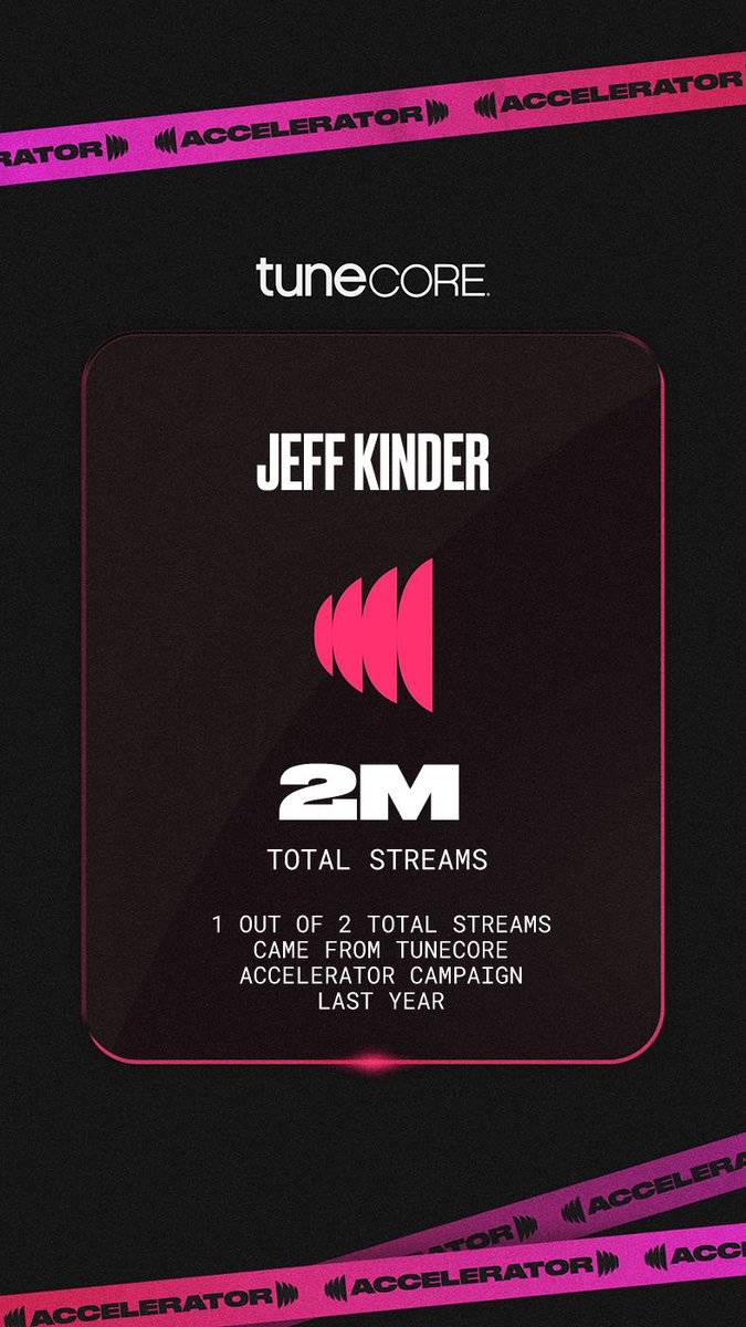 jeff_kinder's tweet photo. Thanks @TuneCore ! https://t.co/OUVHG3kYgl
