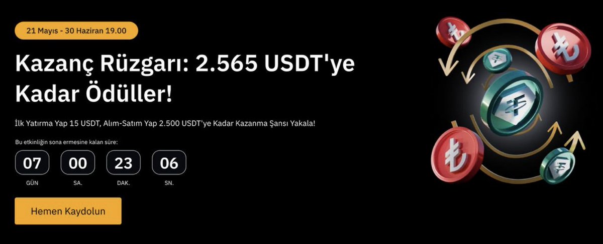 -------50 $ Cüzdanında ! 
💰 <a href="/BybitTurkiye/">Bybit TR</a> ile <a href="/kriptoloseidonn/">KriptoLoseidon 💢</a> etkinliğinde  Anında 50 Dolar Kazan!

Yepyeni kullanıcılar için kaçırılmayacak bir fırsat:
🔹 İlk yatırımını yap,
🔸 7 gün içinde 100 USDT ve üzeri yatır,
🎁 Direkt 50 $NXPC (yani tam 50 DOLAR) senin olsun!

👉