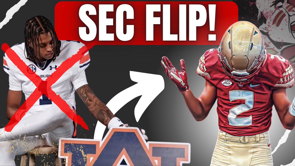 🚨BREAKING NEWS🚨 4🌟Wr Devin Carter has flipped his committed from Auburn to FSU. Keeping the legacy in Tallahassee! Tap in with the pulse 🍢🍢

youtu.be/1lH5ra8h2vg