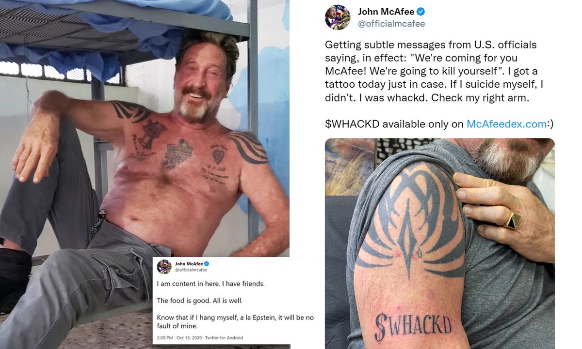 6 questions about John McAfee's death that still need to be answered:

1. Why was John's wife, Janice, denied an independent autopsy by a Spanish judge, and why did it take over 2 1/2 years for his body to be sent back to the US for burial?

2. Why wasn't any pictures, footage,