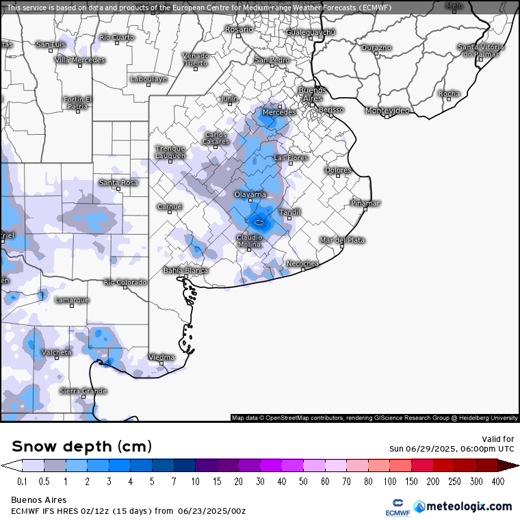 eduardo_rollero's tweet photo. Nuevamente se presentan señales de #nieve , en éste caso para el domingo 29 de Junio, modelos europeo ECMWF y el modelo canadiense GEM con mayores acumulados. ❄️❄️❄️☃️ #snow https://t.co/MGmCxQP5aK