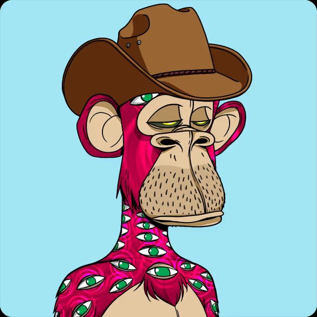 Just aped in with this Dmt Zombie Cowboy! Officially part of the <a href="/BoredApeYC/">Bored Ape Yacht Club 🍌</a>.  Ready to vibe, connect, and cause a little mayhem with the fam. Let’s go!
<a href="/TheeHustleHouse/">BaronVonHustle 🍌</a> <a href="/CryptoGarga/">Garga.eth (Greg Solano)</a> <a href="/BoredApeYC/">Bored Ape Yacht Club 🍌</a> 
#BAYC #BoredApeYachtClub