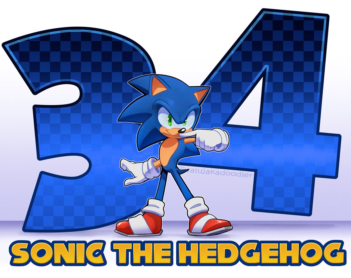 Happy Birthday to <a href="/sonic_hedgehog/">Sonic the Hedgehog</a> ! 🎉
.
.
Bros getting old 🙂‍↕️
