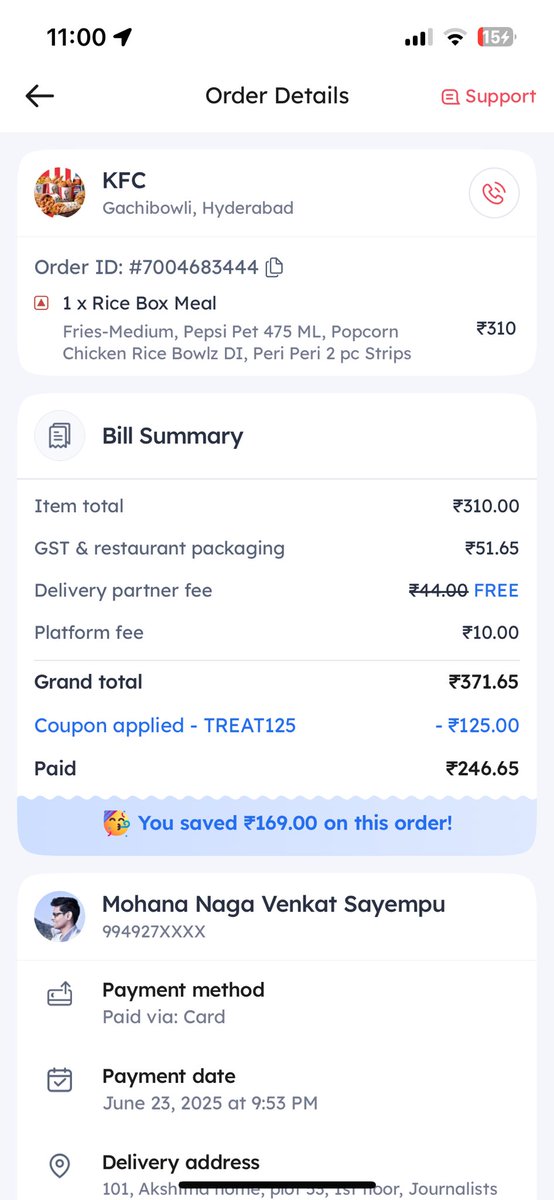 monave1's tweet photo. @zomato @zomatocare are you gonna do something or leaving it as it is? https://t.co/leVztG0chH