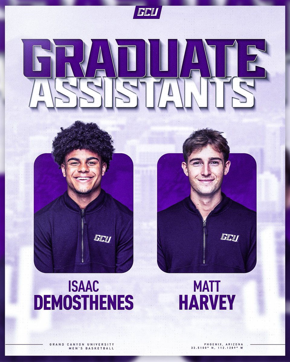 Adding two former Lopes student managers to the staff as Graduate Assistants! 🤝

#LopesUp