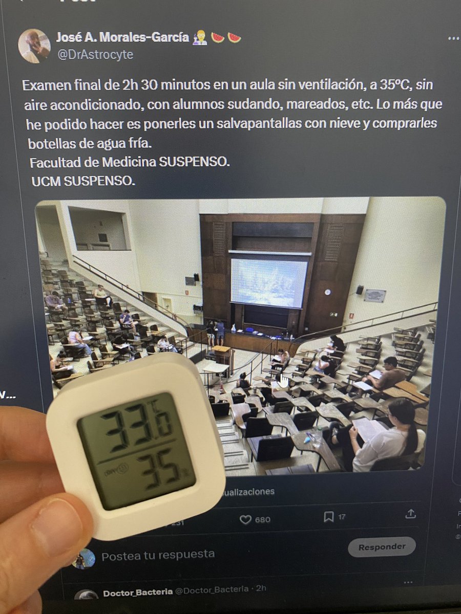 Que el que dice aula en Medicina, dice despacho en Biológicas 😅 Tengo el cerebro derretido 🫠🫠