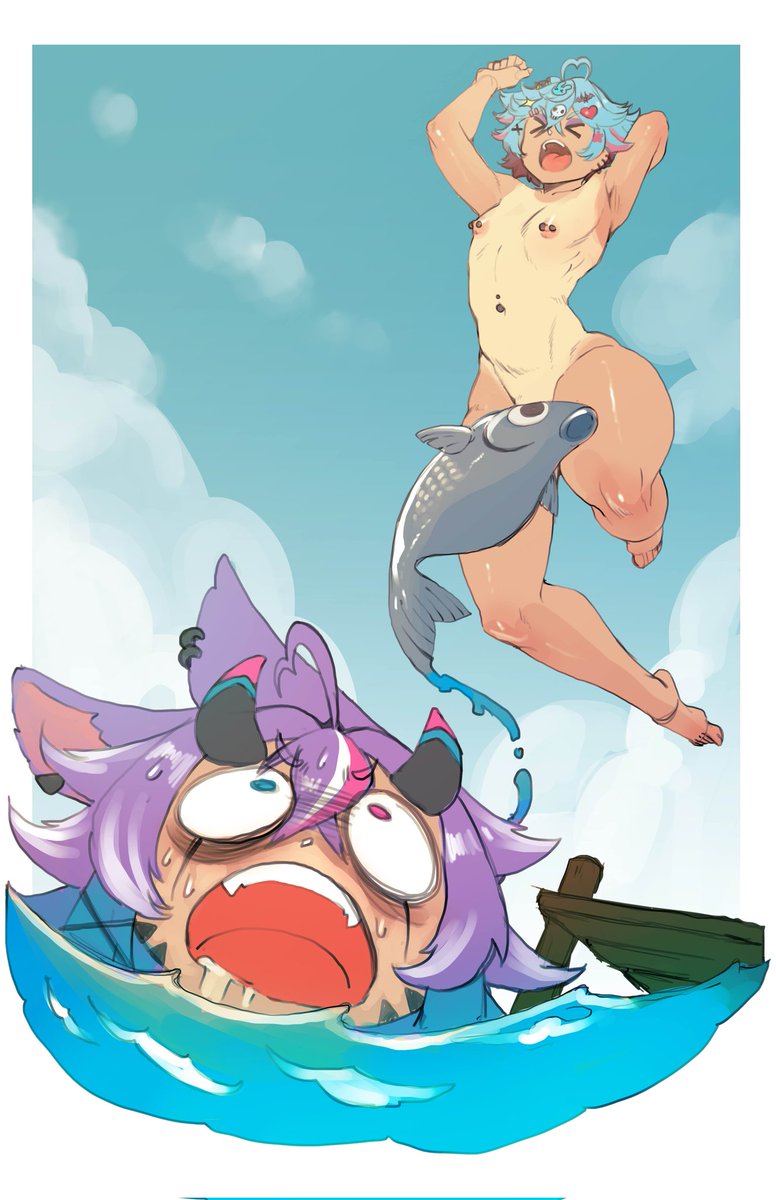 JamieVortex | Gyaru Femboy Vtuber (@jamievortexvt) on Twitter photo Skinnydipping is the only way to swim. sorry <a href="/GlitchBunnyVT/">Glitch Bunny</a> , just cause you aren't doesnt mean I wont 🥴.
OUR MODEL ARTIST <a href="/scribblesquab/">ScribSquab (coms closed)</a> RANDOMLY DREW THIS OF US AND SENT IT TO US LMFAOO thank you, you're so awesome. Skinnydipping is the only way to swim. sorry <a href="/GlitchBunnyVT/">Glitch Bunny</a> , just cause you aren't doesnt mean I wont 🥴.
OUR MODEL ARTIST <a href="/scribblesquab/">ScribSquab (coms closed)</a> RANDOMLY DREW THIS OF US AND SENT IT TO US LMFAOO thank you, you're so awesome.
