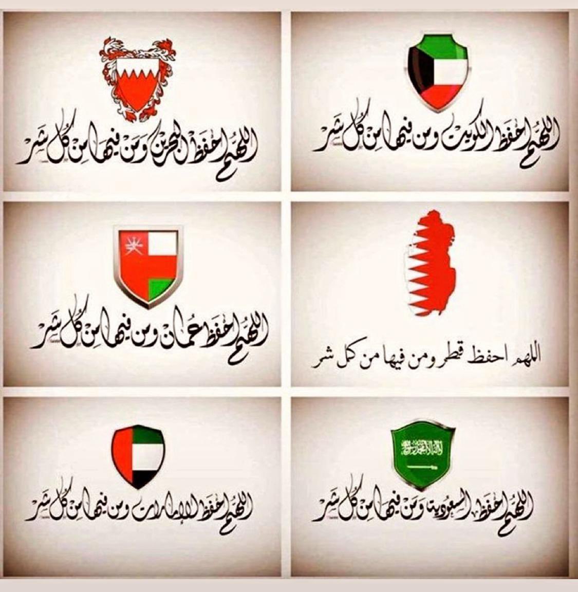 🇦🇪🇧🇭🇰🇼🇸🇦🇶🇦🇴🇲

🤲🏻اللهم أحفظ دول الخليج من كل شر 🤲🏻

🇶🇦اللهم أحفظ قطر وأميرها وشعبها🇶🇦
