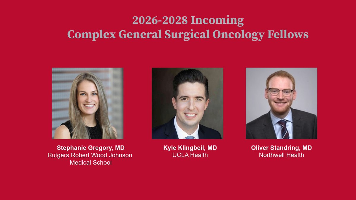 Thrilled to welcome 3 outstanding surgeons to the #OhioStateSurg Complex General Surgical Oncology Fellowship. We’re excited to see the impact Dr. Gregory, Dr. Klingbeil &amp; Dr. Standring make! 👏 And a big shoutout to Dr. Gregory, a former Buckeye! Welcome back to THE Ohio State!