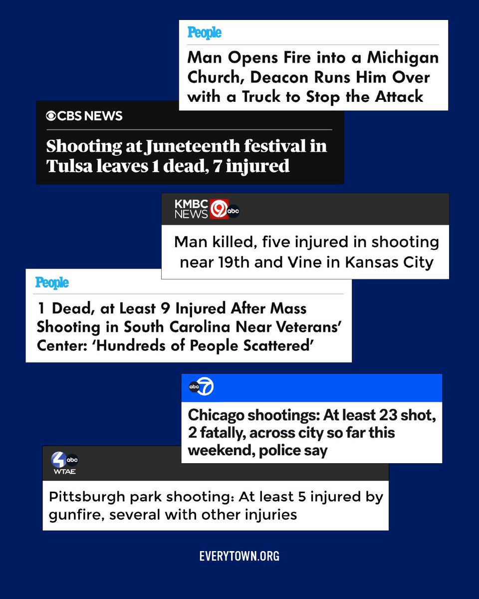 Everytown's tweet image. This holiday weekend should’ve been filled with joy, laughter, and time with loved ones. Instead, gun violence devastated communities across the country.
We cannot accept this as our normal. Join us: Text READY to 644-33, or if you’re a student, text STUDENTS to 644-33.