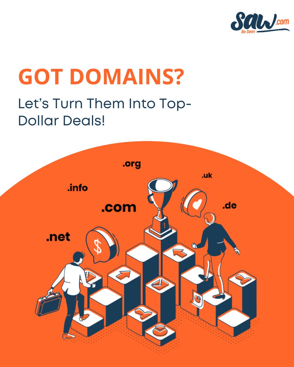 Selling your domain doesn’t have to be stressful.

At Saw.com, we give you the tools and the team to get the best return—whether you go full-service with our expert brokers or use our powerful self-service platform.

📊 Buyer insights, traffic data, and $550M+ in