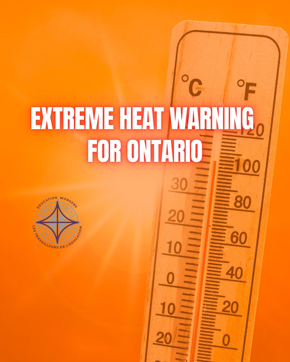 osbcucscso's tweet image. Ontario schools are overheating everyone is paying the price.
We’re backing the call for heat stress to be formally recognized under the OHSA.
📢 Real protections 🌡️ Safe schools.
✊ Act now: ow.ly/qZyy50WeXRV
#OnEd #HeatStress #TheHeatIsOn #WorkersRights #SafeSchools