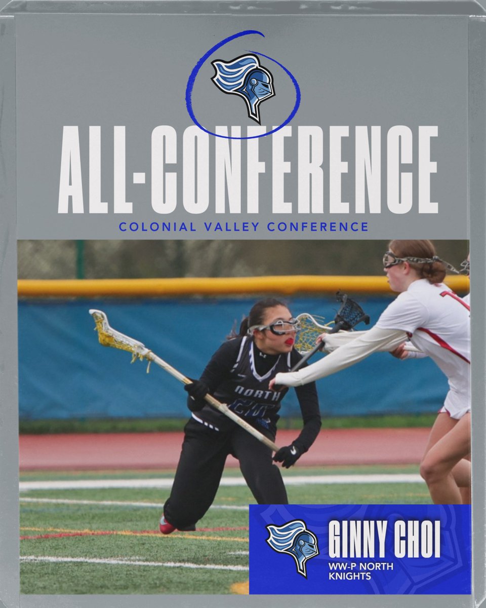 Congratulations to WW-P North girls lacrosse player Ginny Choi for being selected as 1st team Colonial Valley Conference!
#greatdaytobeaknight