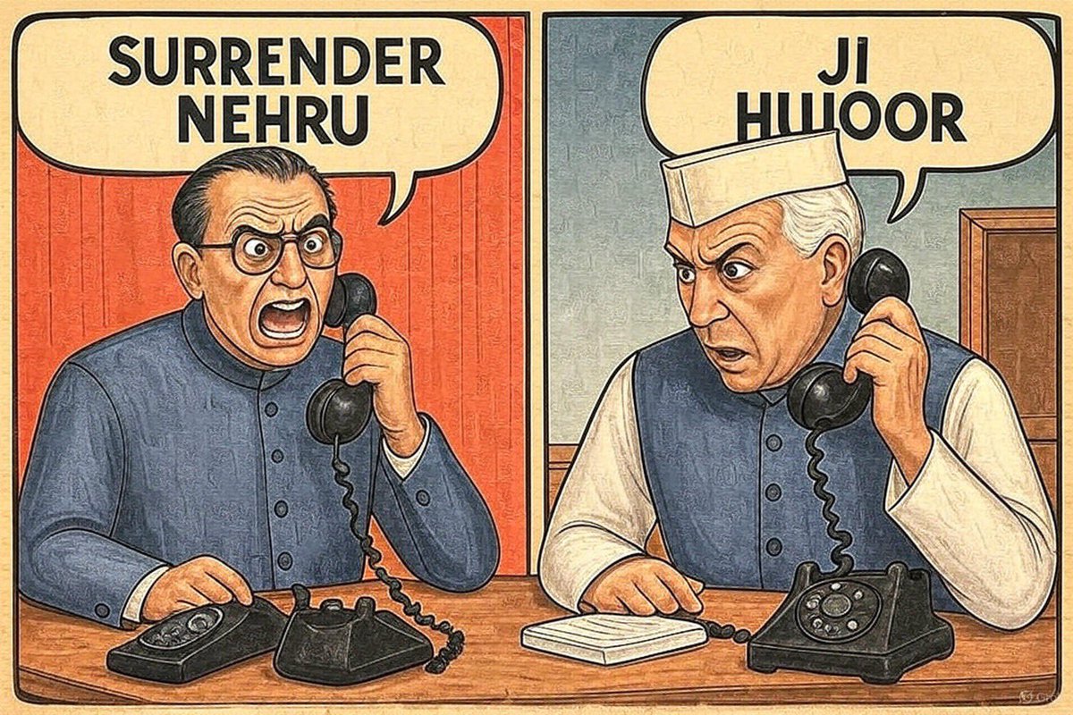 iGnbarot_'s tweet photo. @BJP4India #surrendernehru https://t.co/q5mGjRmoJP