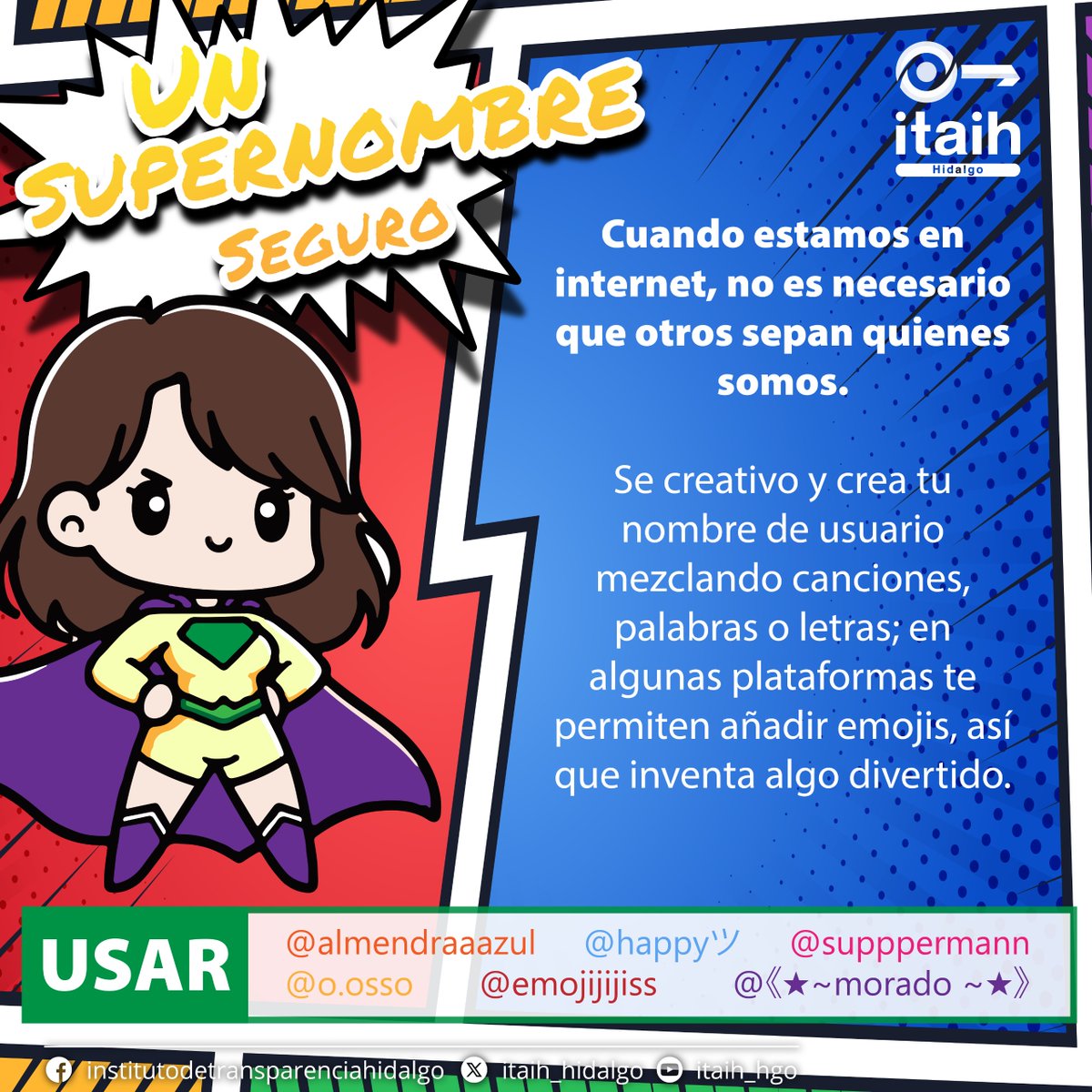 Al estar en contacto con personas desconocidas en redes sociales, juegos en línea y aplicaciones, las infancias deben extremar cuidados para no poner en riesgo su integridad, ni datos personales, la supervisión parental en prioritaria. #enhidalgoyocuidomisdatospersonales