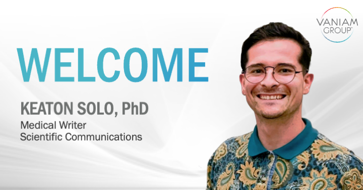 Welcome to Vaniam Group, Keaton Solo, PhD!
#teamvaniam #remotework #medcomms #lifesciences