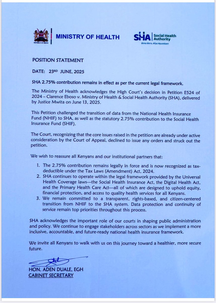 NHIF Kenya tweet media