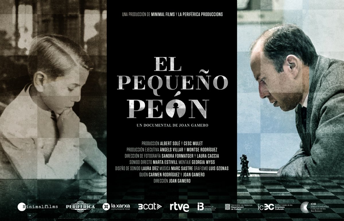 revistaPDR's tweet image. 🎬 Documental: Arturo Pomar, el pequeño peón 🎭 Una historia real que cautivó a un país entero… y que el tiempo casi olvidó 📺 ¡No te pierdas la serie en septiembre: @rtve (castellano), @tv3cat @laxarxa (Cataluña) y @ib3 (Baleares) Producción: 🎥 @minimal_films y @laperiferica