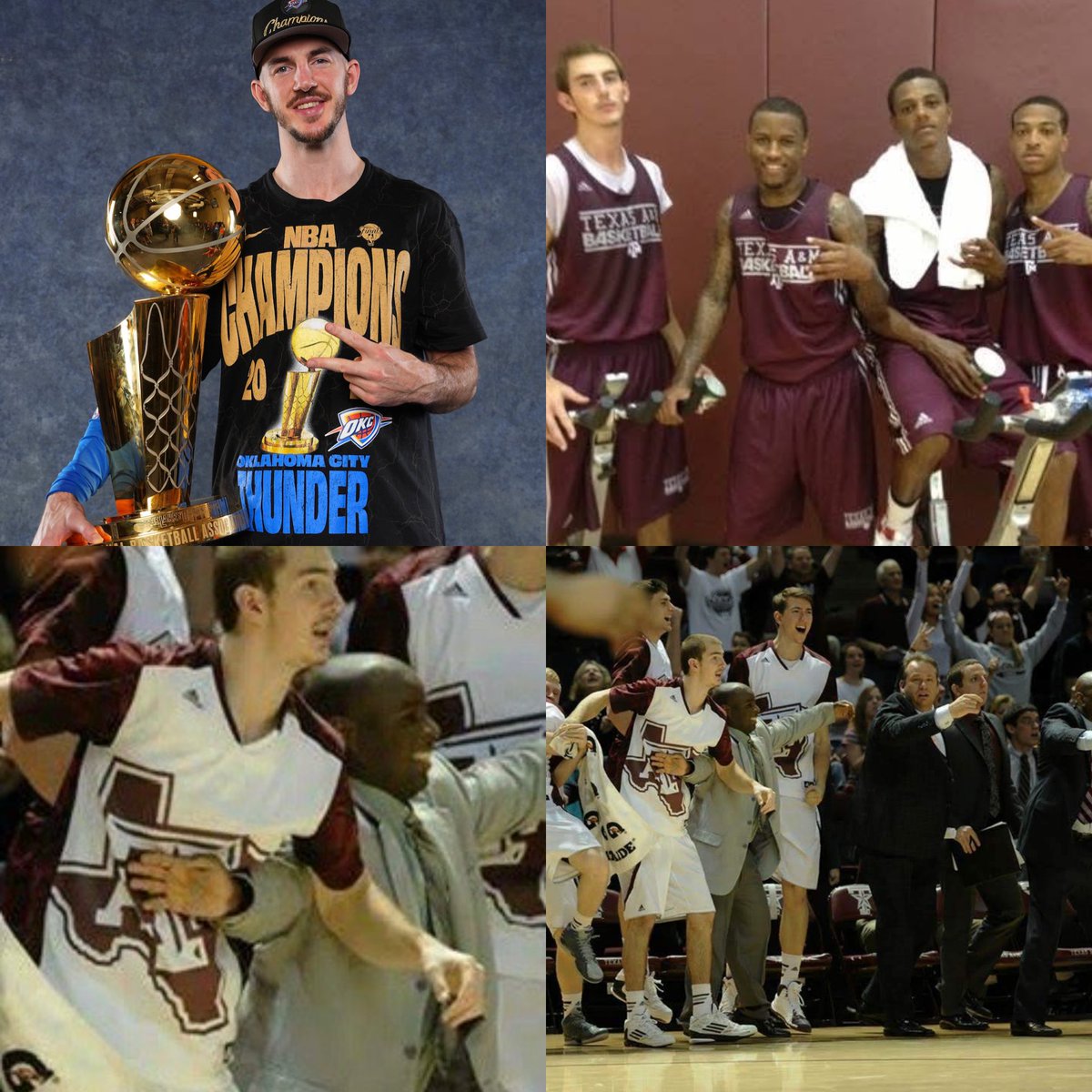 CoachJohnASmith's tweet image. Congratulations to NBA champion Alex Caruso @ACFresh21 on getting ring #2. We love you, proud of you, and you are the epitome of what hard work looks like. From A&amp;amp;M Consolidated HS to Aggie land to 2x world champion- keep going A.C.  #ProudCoach #Champion #TexasMade 979 C-Stat 🏆