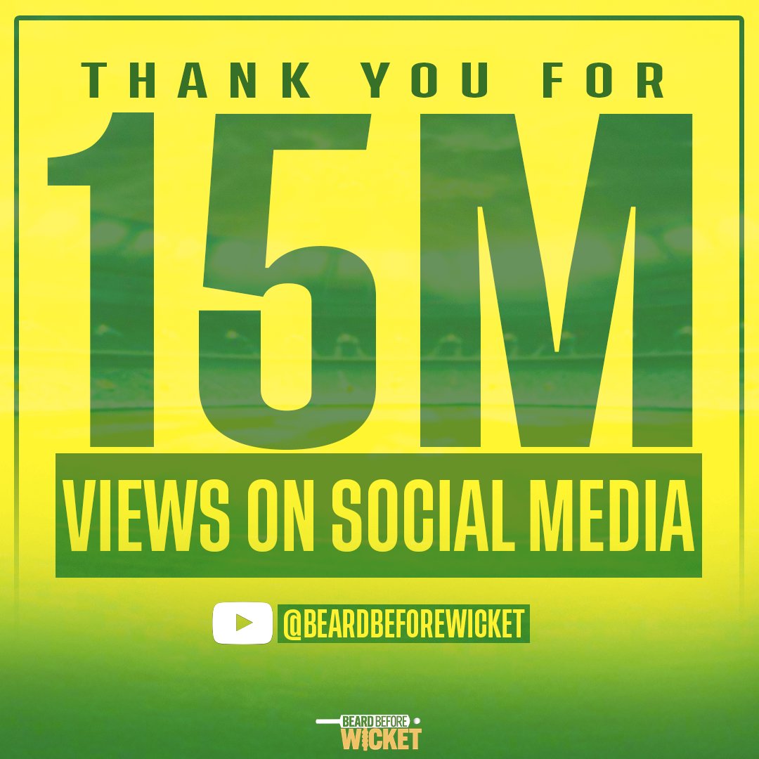 15 MILLION VIEWS for Beard Before Wicket! 🚀🤯
This isn't just a random number; it's a testament to the resilience, grit, and sheer dedication of our incredible, lean production team. 💪

When we kicked off this podcast, we knew there were some big challenges coming...
Juggling