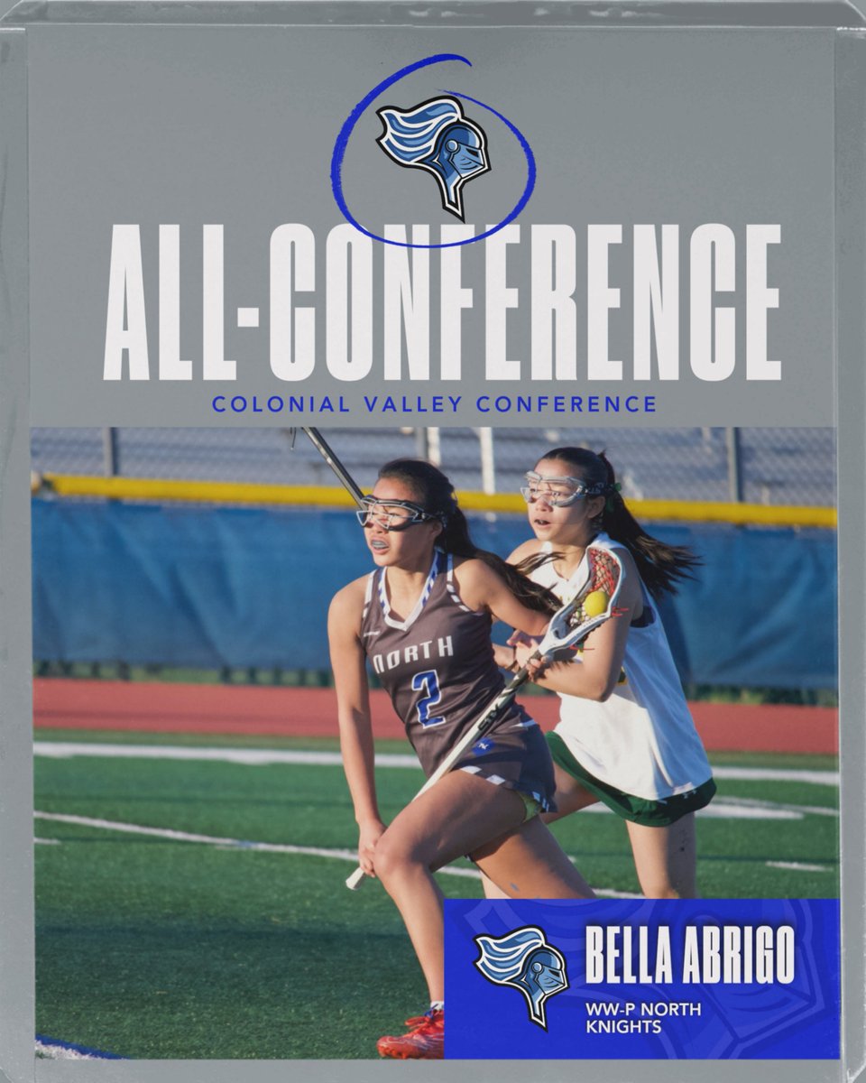 Congratulations to WW-P North girls lacrosse player Bella Abrigo for being named honorable mention All Colonial Valley Conference!
#greatdaytobeaknight