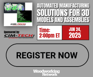Got 3D models and assemblies?
Now it’s time to put them to work.

This free webinar shows how automated manufacturing solutions turn your designs into real parts - faster, with fewer errors.

🗓️ Save your seat:
ow.ly/ruQz50WeZcL

#woodworking #manufacturing #automation