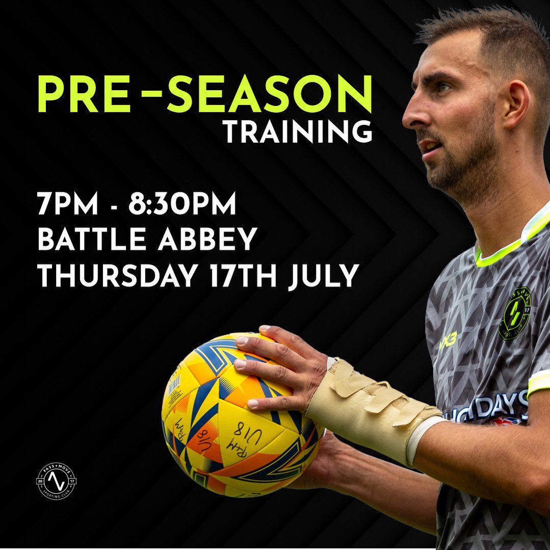 Pre-Season Training gets underway on 17th July.

Looking for a new club, pop us a DM to join us for the 2025/26 season.