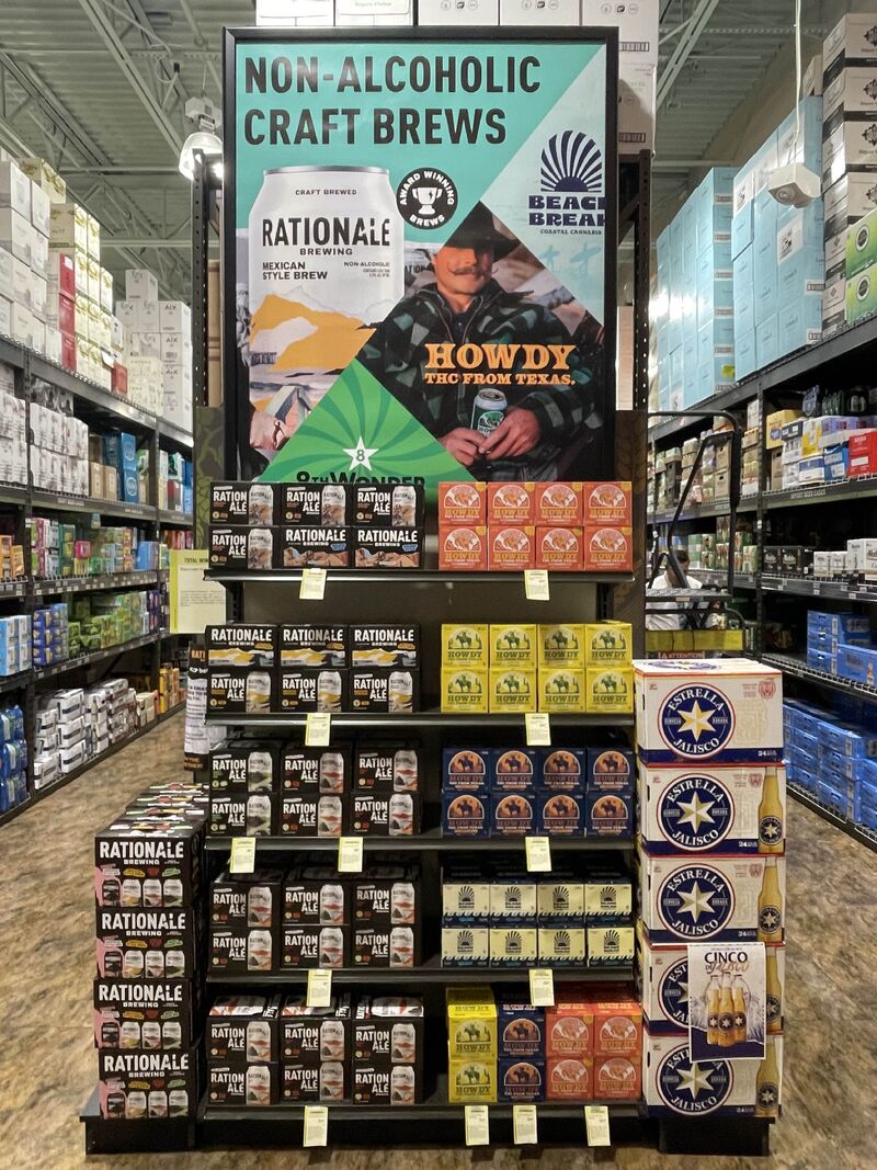 SipHowdy's tweet photo. This is your sign (literally) to pick up a pack of HOWDY at your local @TotalWine in Austin. Now that's shelf presence. 👏 

Big thanks to the Lone Star Beverages team for these standout displays. Check out https://t.co/k7zhANOjgi to see where HOWDY is sold near you. https://t.co/tmbEHJW4kS