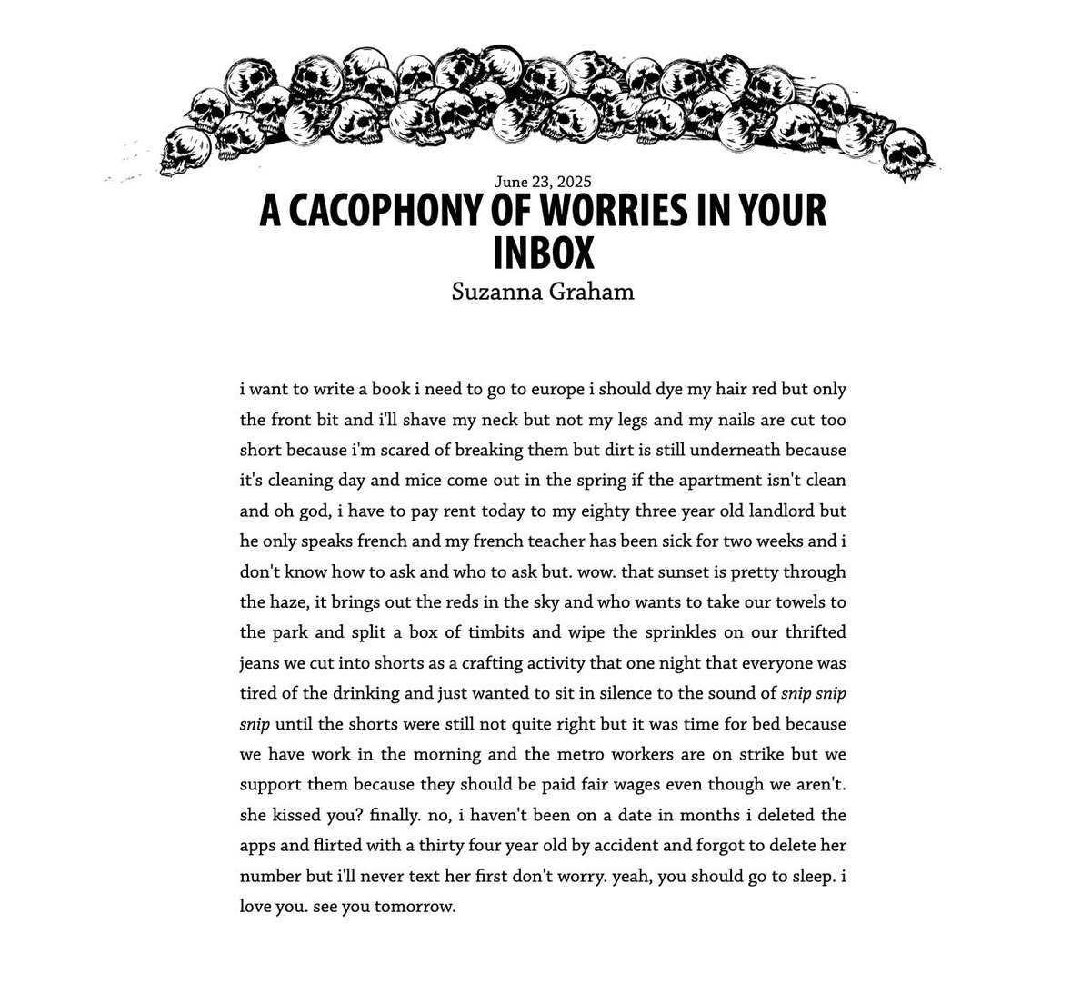 havehadhavehad's tweet photo. an amazing list (a CACOPHONY, even!) of worries today from Suzanna Graham!!

https://t.co/y1DCceYYN7 https://t.co/KPqMzrJHd2