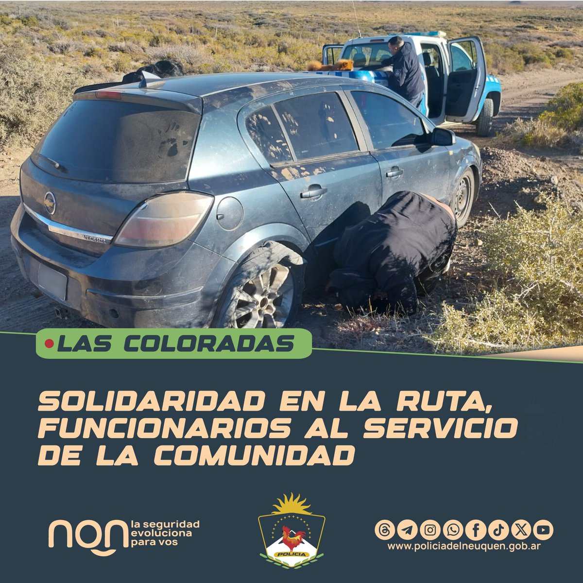 𝗦𝗢𝗟𝗜𝗗𝗔𝗥𝗜𝗗𝗔𝗗 𝗘𝗡 𝗟𝗔 𝗥𝗨𝗧𝗔, 𝗙𝗨𝗡𝗖𝗜𝗢𝗡𝗔𝗥𝗜𝗢𝗦 𝗔𝗟 𝗦𝗘𝗥𝗩𝗜𝗖𝗜𝗢 𝗗𝗘 𝗟𝗔 𝗖𝗢𝗠𝗨𝗡𝗜𝗗𝗔𝗗
web.facebook.com/policianeuquen…