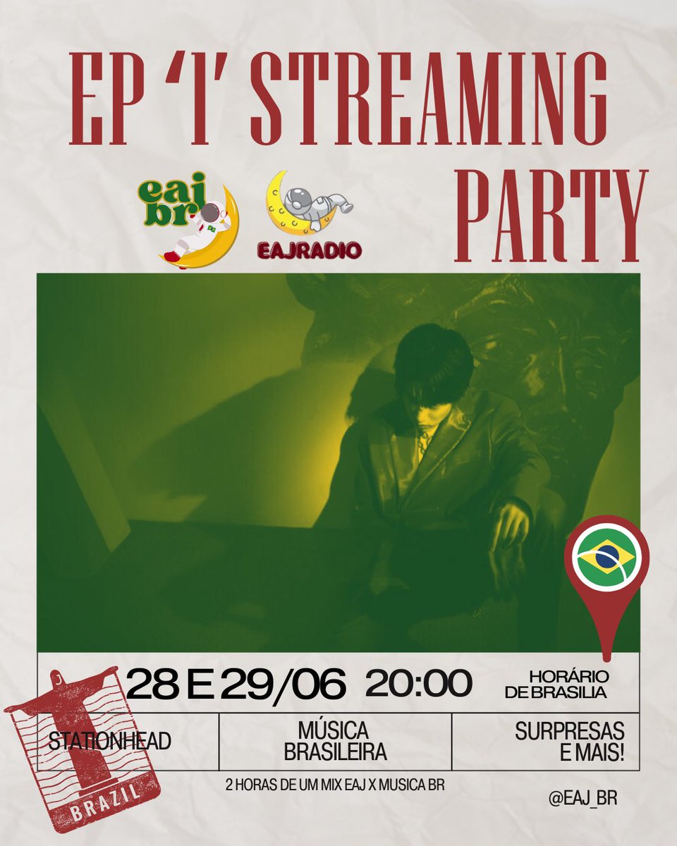 Olá pessoal! 

Com grande alegria que anunciamos nossa Streaming Party nos dias 28 &amp; 29 de junho às 20hr no horário de Brasília. 

Se eu fosse vocês não perderia essa, temos uma super supresa  esperando por vocês!!!! 👀

2hrs de muita música brasileira junto com as músicas do