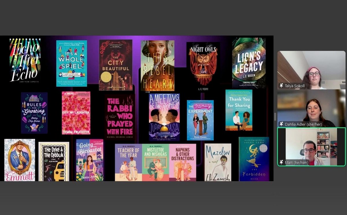 #AJLCon25 is underway, with great title recommendations during "Kiki and Kvetch: Spilling the Tea on Queer Jewish Books for Teens and Adults."
